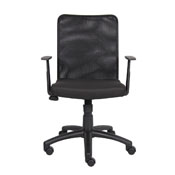 Boss Budget Mesh Task Chair W/ T-Arms, B6106