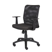 Boss Budget Mesh Task Chair W/ T-Arms, B6106