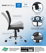 Boss Budget Mesh Task Chair, B6115C-CS, B6115C-CS