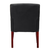 Boss Box Arm Guest Chair W/Mahogany Finish, B619