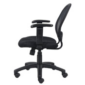 Boss Mesh Chair With Adjustable Arms, B6216
