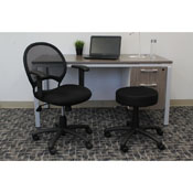Boss Mesh Chair With Adjustable Arms, B6216