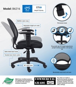 Boss Mesh Chair With Adjustable Arms, B6216