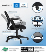 Boss Mesh Chair With Loop Arms, B6217