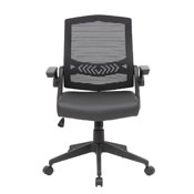 Boss Mesh Flip Arm Task Chair, B6223-BK