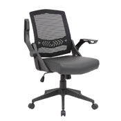 Boss Mesh Flip Arm Task Chair, B6223-BK