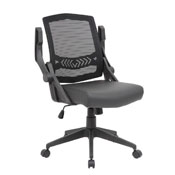 Boss Mesh Flip Arm Task Chair, B6223-BK