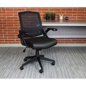 Boss Mesh Flip Arm Task Chair, B6223-BK