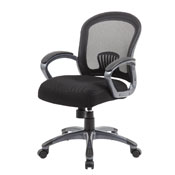 Boss Ergonomic Mesh Task Chair - Mid Back, B6256-BK