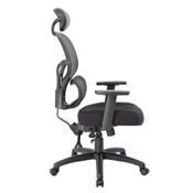 Boss Multi-Function Mesh Task Chair w/Headrest, B6338-HR