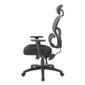 Boss Multi-Function Mesh Task Chair w/Headrest, B6338-HR