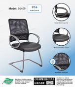 Boss Mesh Back W/ Pewter Finish Guest Chair, B6409