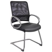 Boss Mesh Back W/ Pewter Finish Guest Chair, B6409
