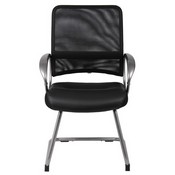 Boss Mesh Back W/ Pewter Finish Guest Chair, B6409