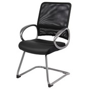 Boss Mesh Back W/ Pewter Finish Guest Chair, B6409
