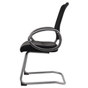 Boss Mesh Back W/ Pewter Finish Guest Chair, B6409