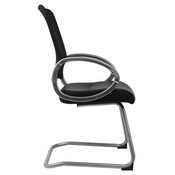 Boss Mesh Back W/ Pewter Finish Guest Chair, B6409
