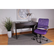 Boss Mesh Back W/ Pewter Finish Task Chair in Purple, B6416-PR