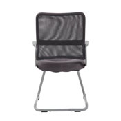 Boss Mesh Back W/ Pewter Finish Guest Chair in Charcol Grey, B6419-CG