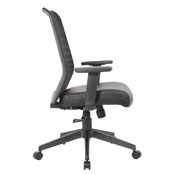 Boss Horizontal Mesh Back + Antimicrobial Seat Task Chair, B6566AM-BK