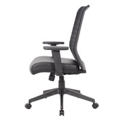 Boss Horizontal Mesh Back + Antimicrobial Seat Task Chair, B6566AM-BK