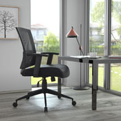 Boss Mesh Back Task Chair in Black, B6706-BK