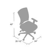 Boss Contract Mesh Back Task Chair w/ Seat Slider, B6716-SS-BK