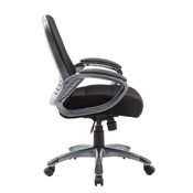 Boss Ribbed High Back Mesh Chair, B6756-BK