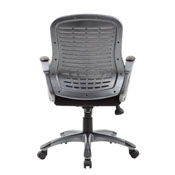 Boss Ribbed High Back Mesh Chair, B6756-BK