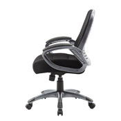 Boss Ribbed High Back Mesh Chair, B6756-BK