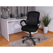 Boss Ribbed High Back Mesh Chair, B6756-BK