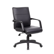 Boss Mid Back Executive Chair In LeatherPlus, B686