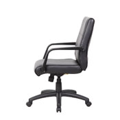 Boss Mid Back Executive Chair In LeatherPlus, B686