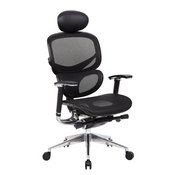 Boss Multi-Function Mesh Chair W/ Head Rest, B6888-BK-HR