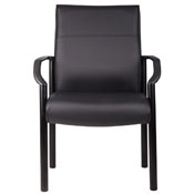 Boss Mid Back Guest Chair In LeatherPlus, B689
