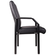 Boss Mid Back Guest Chair In LeatherPlus, B689