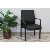 Boss Mid Back Guest Chair In LeatherPlus, B689