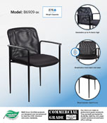 Boss Mesh Guest Chair, Black, B6909-BK