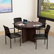 Boss Caressoft and Mesh Guest Chair, Black, B6909-CS