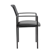 Boss Caressoft and Mesh Guest Chair, Black, B6909-CS