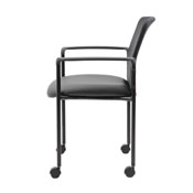 Boss Mesh Guest Chair with Casters, Black, B6909R-CS