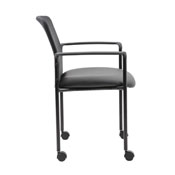 Boss Mesh Guest Chair with Casters, Black, B6909R-CS