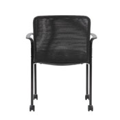 Boss Mesh Guest Chair with Casters, Black, B6909R-CS