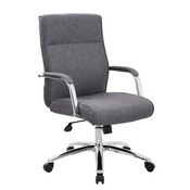Boss Modern Executive Conference Chair - Grey Linen, B696C-SG