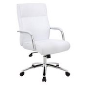 Boss Modern Executive Conference Chair - White, B696C-WT