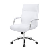 Boss Modern Executive Conference Chair - White, B696C-WT