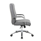 Boss Modern Executive Conference Chair - Ribbed Grey, B696CRB-GY