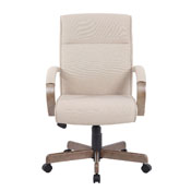 Boss Modern Executive Conference Chair - Beige w/Driftwood, B696DW-BG