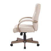 Boss Modern Executive Conference Chair - Beige w/Driftwood, B696DW-BG