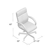 Boss Modern Executive Conference Chair - Slate grey w/Driftwood, B696DW-SG